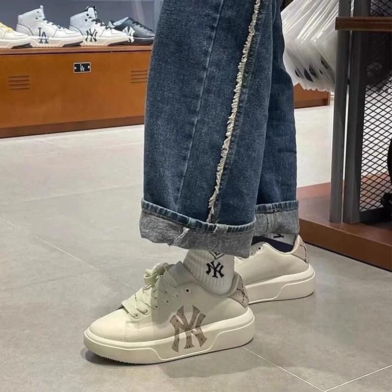 Giày MLB Sneaker Cổ Thấp Chunky Classic logo Yankee.s - Unisex Thương Hiệu Hàn Quốc Chính Hãng,SHOELAB