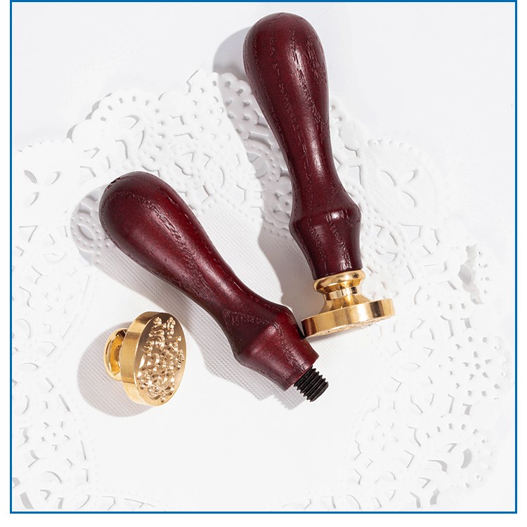 Con Dấu Đóng Sáp Niêm Phong Sealing Wax Họa Tiết Chữ Thank You, Wedding, Love, Handmade with love, made with love