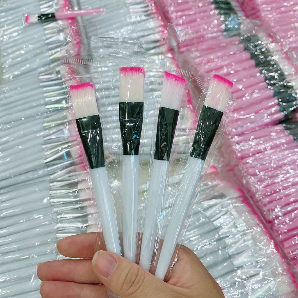 (Giá buôn - sỉ) 1000 cọ trộn mặt nạ, cọ đắp mặt, cọ quét mask cán hồng, cán trắng hàng cao cấp