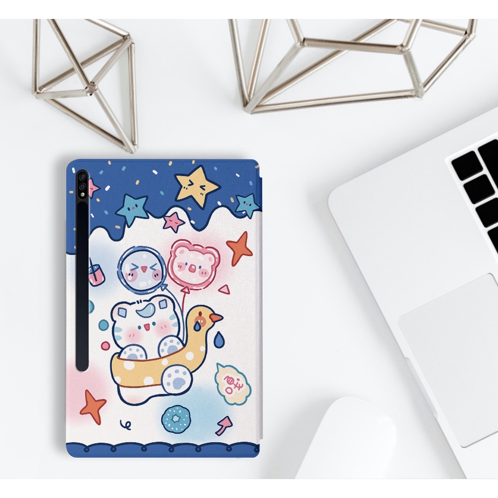 Ốp Máy Tính Bảng Họa Tiết Hoa Dễ Thương Cho Samsung Galaxy Tab S7 FE 12.4 SM-T730 SM-T736B