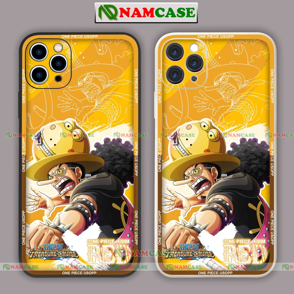 Ốp lưng điện thoại iPhone anime one piece usopp cạnh vuông silicon dẻo ip 6/6s/7/8/X/XS/XR/11/12/13/14 Pro Max Plus