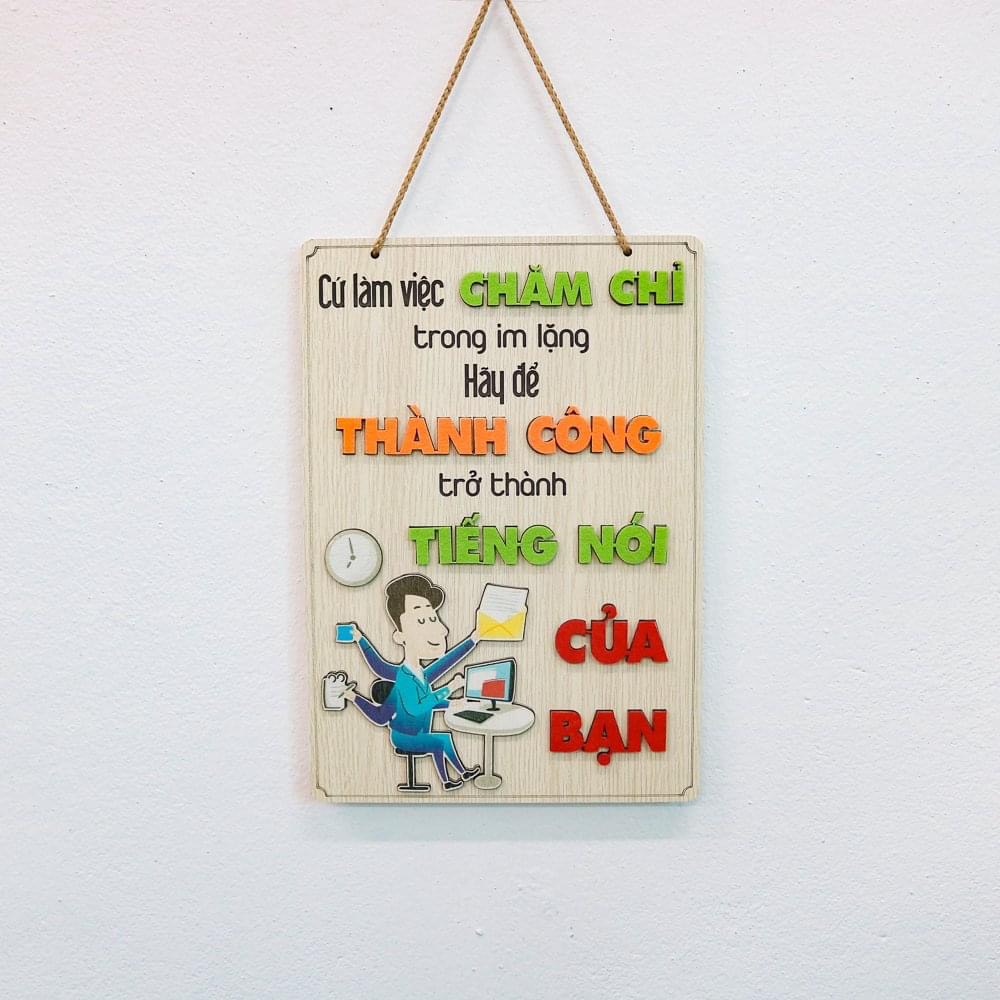 Bảng gỗ những câu nói tạo động lực  - Bảng gỗ treo tường, trang trí nhà cửa