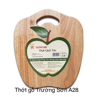 Thớt gỗ cao su quả táo a28 - thương hiệu trường sơn