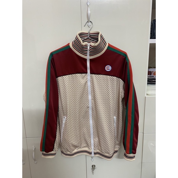 Áo khoác Gucci chất cotton hoạ tiết thêu phối dây kéo cho nam và nữ ty
