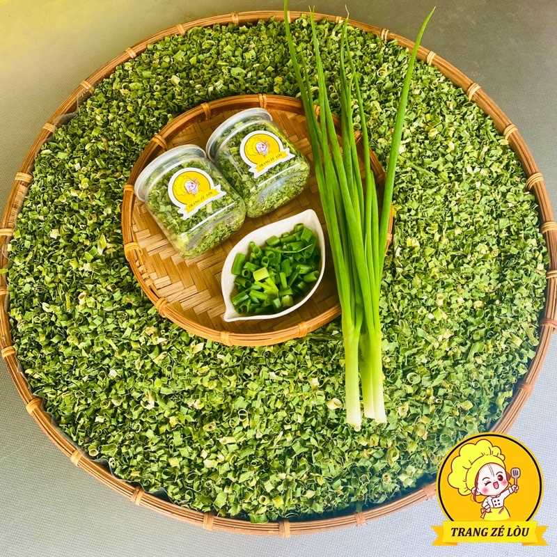 Hành Lá Sấy Khô Hũ 120ml🌿Nguyên Chất, Giữ Vị🌿Gia Vị Trang Zé Lòu