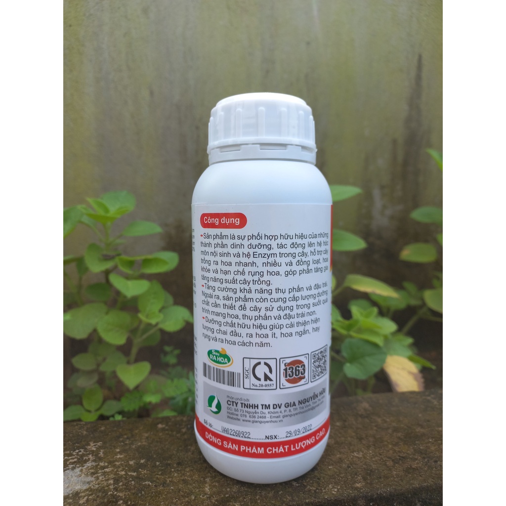 SIÊU RA HOA 500ML - PHÂN BÓN LÁ KÍCH THÍCH RA HOA, KÉO MẦM HOA RA MẠNH HƠN, ĐỒNG LOẠT