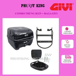 Combo thùng givi b32n và baga givi đủ loại xe