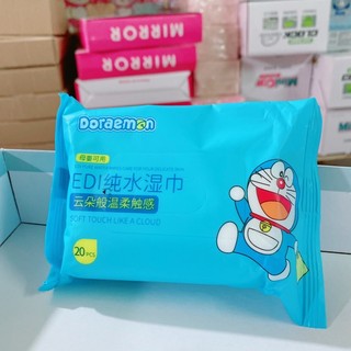 ☘️Khăn giấy ướt bỏ túi Doraemon Doremon