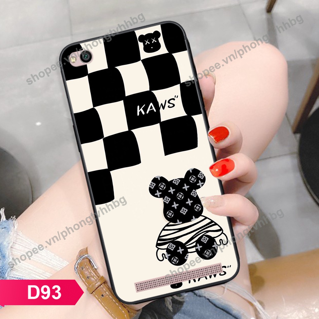Ốp lưng Xiaomi Redmi 4A / 5A / 6A BEARBRICK, KAWS ngầu cute siêu bền