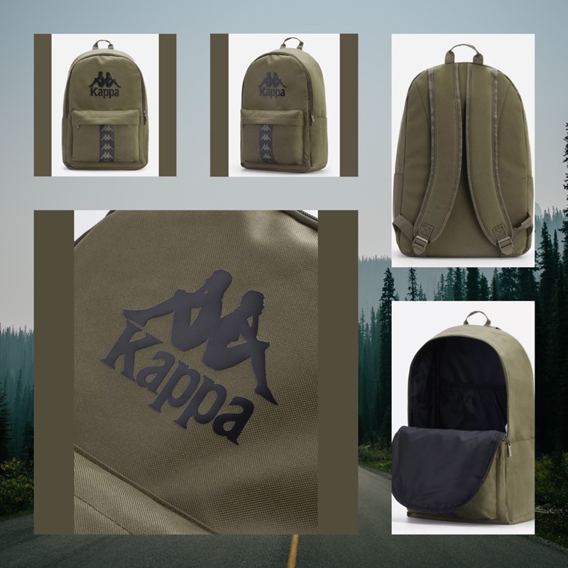 - BA LÔ BACKPACK KAPPA CHÍNH HÃNG UNISEX MÀU XANH QUÂN ĐỘI/ OLIVE