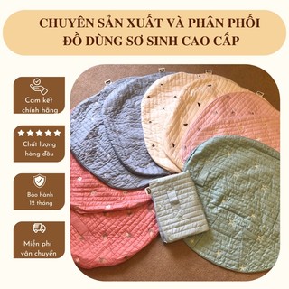 Vỏ gối chống trào chần bông thêu dùng cho ruột gối nhỏ OME kích thước 75x75cm