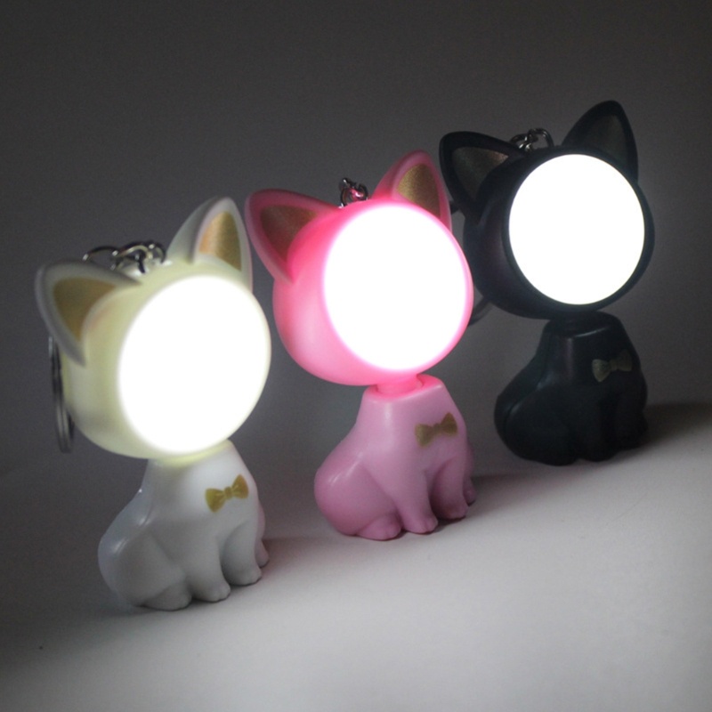Mặt Dây Chuyền Hình Mèo Có Đèn LED Và Âm Thanh Vui Nhộn Cho Bé Gái