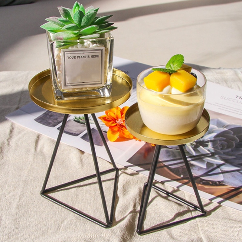 Giá Đỡ Nến Hình Tam Giác Bằng Kim Loại Trang Trí Tiệc