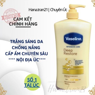 Dưỡng thể Vaseline 750ml cấp ẩm chuyên sâu