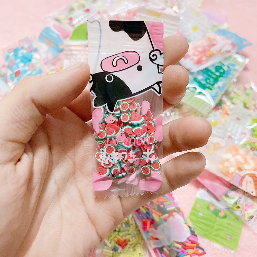 Cốm Đủ Loại Trang Trí Slime Đóng Gói Túi Đáng Yêu - Nguyên Liệu Làm Slime