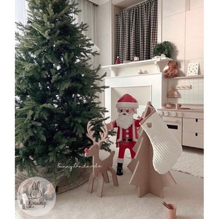 Chú tuần lộc bằng gỗ decor noel