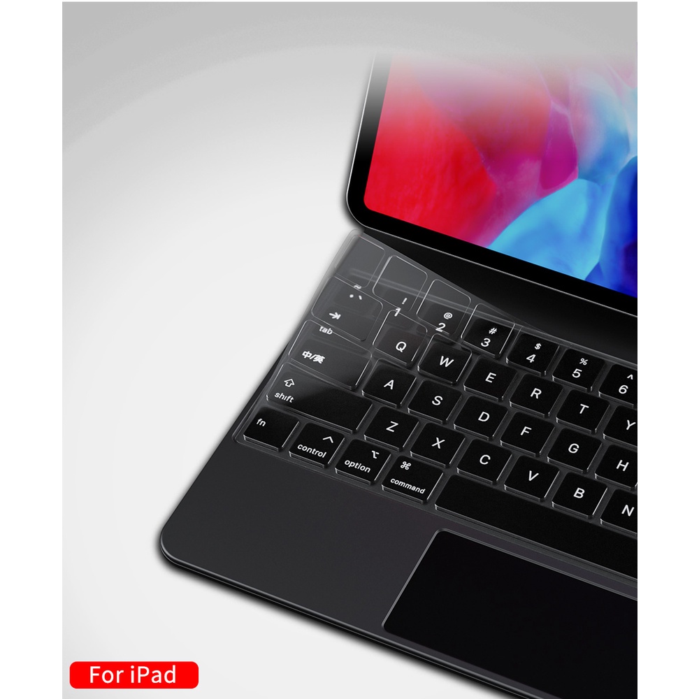 Miếng Dán Bảo Vệ Bàn Phím Máy Tính Bảng Bằng Silicon TPU Trong Suốt Cho iPad Pro 6 12.9 Pro 11 Magic Air 4 3 7 8 2022 2021
