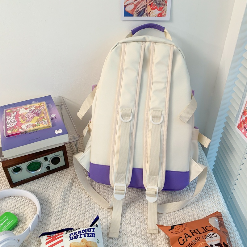 Balo PRETTYZYS sức chứa lớn 14inch phong cách Hàn Quốc 2022 thời trang trẻ trung cá tính cho nữ