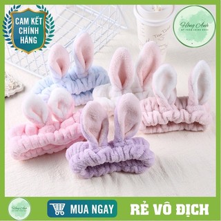 Băng đô tai thỏ 3D chất nhung mềm xinh xắn