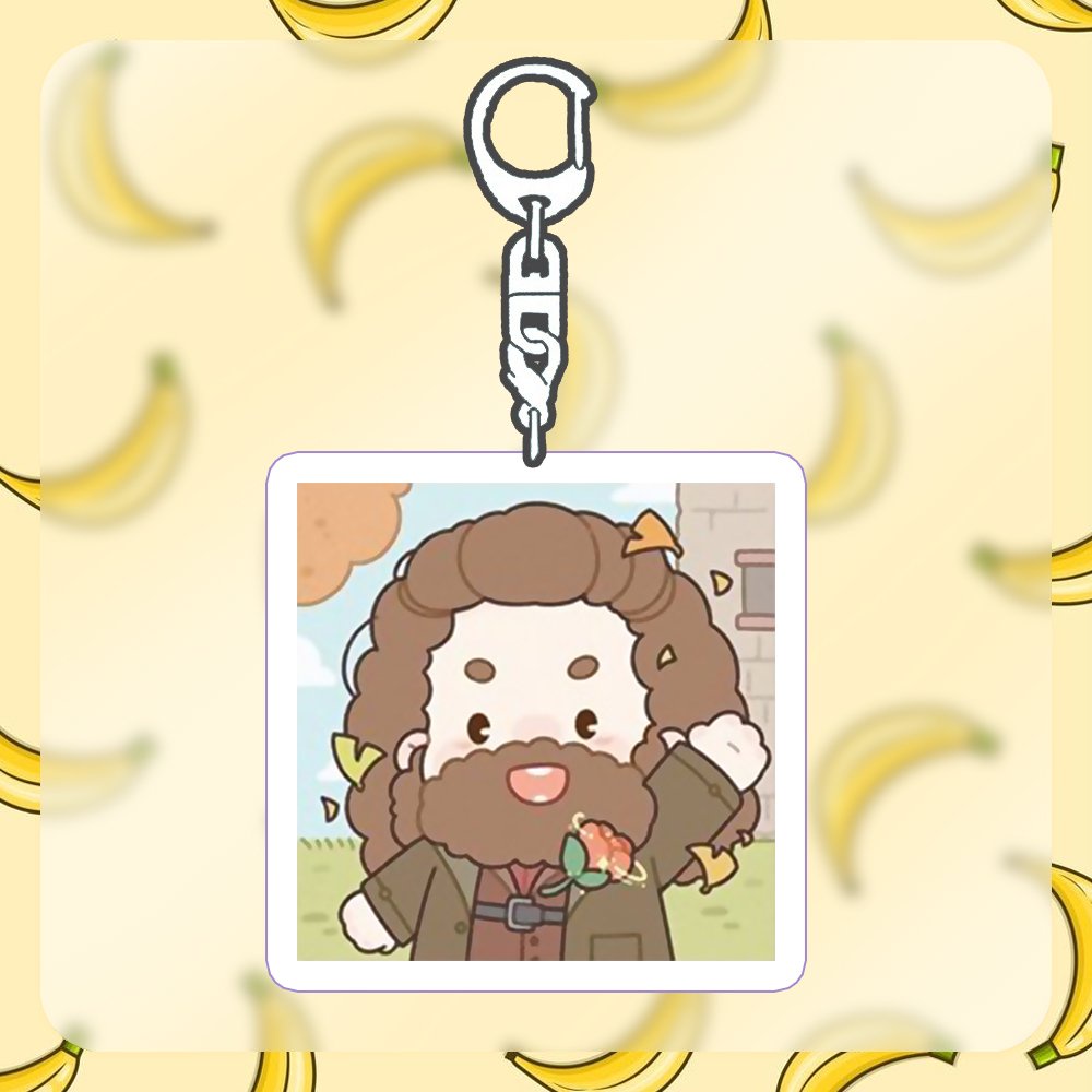 Móc Khóa phim HARRY POTTER ver CHIBI VUÔNG anime chibi game phụ kiện chìa khóa xinh xắn độ đáo