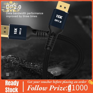 Bamaxis Dây cáp chuyển đổi Displayport 2.0 Dvi Hd 16k 60hz chất lượng cao cho máy tham khảo/ màn hình máy tính/ TV