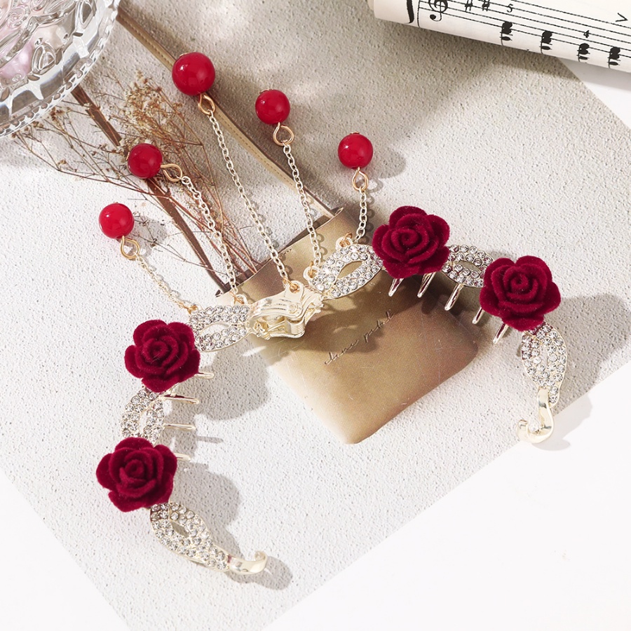 Kẹp Tóc Hình Hoa Đính Ngọc Trai Nhân Tạo Thời Trang