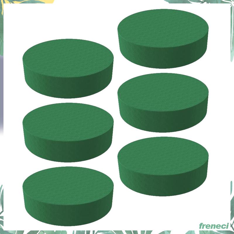 Set 6 Mút Xốp Cắm Hoa Khô / Ướt Màu Xanh Lá Dùng Trang Trí Hoa