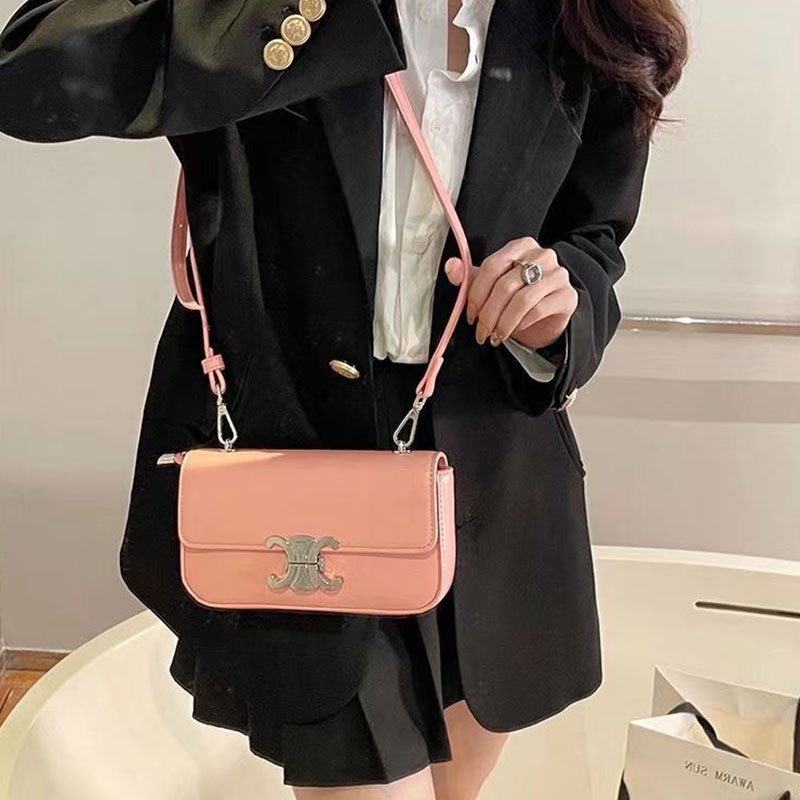 Menas Túi Xách Da PU Dáng Vuông Màu Trơn Phong Cách retro Thời Trang Cho Nữ