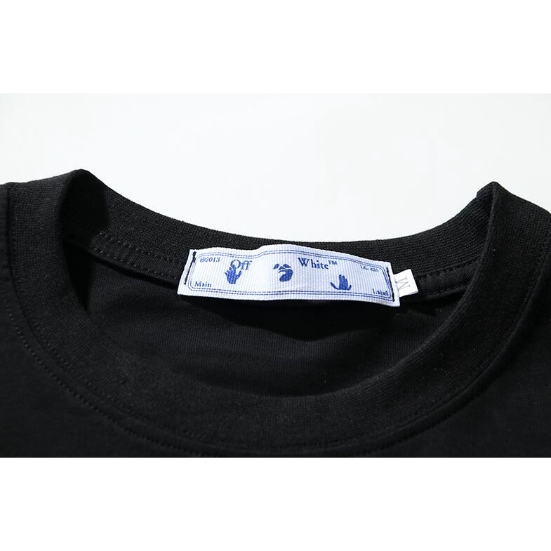 Off-white Áo Thun Ngắn Tay Chất Liệu cotton In Hình Thời Trang Dành Cho Nữ Và Nam