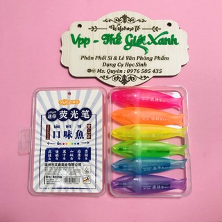 Bút dạ quang 6 cây bc -736