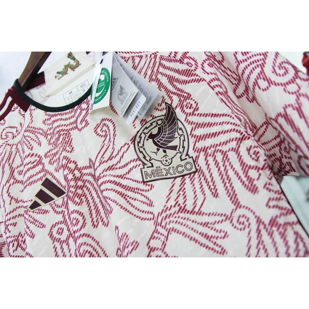 Bộ quần áo bóng đá Đt Mexico mùa WC 22/23 - Bản Player hàng Thái - Mexico Trắng Đỏ sân khách