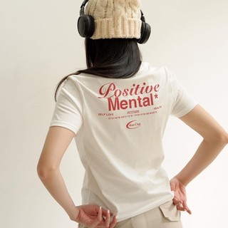 Áo thun baby tee trắng/đen in chữ mental babytee - thestan