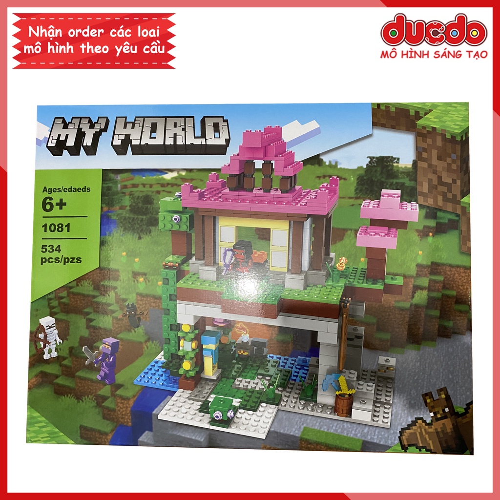 1081 TANK 60158 Lắp ghép Minecraft Khu Luyện Tập Chiến Đấu - Đồ chơi Xếp hình Mô hình 21183 BLA LRI