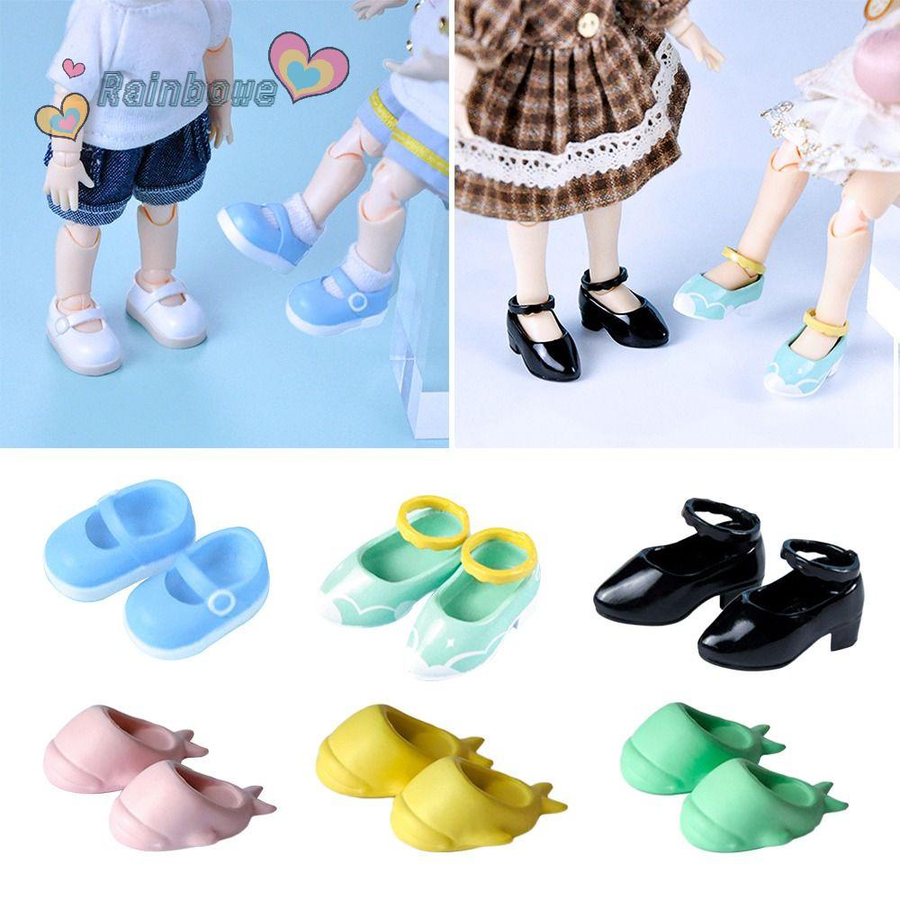 Giày Búp Bê Màu Cầu Vồng Dễ Thương Cho Búp Bê ob11