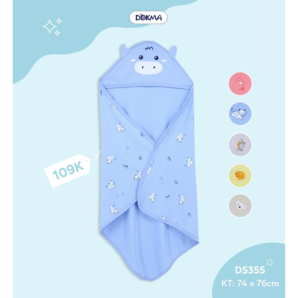 Chăn ủ Cotton có mũ DOKMA