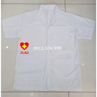 Áo blouse dược sĩ vải kate