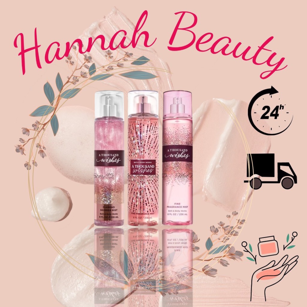 Xịt Thơm Toàn Thân Lưu Hương Mịn Da Bath & Body Works - A Thousand Wishes