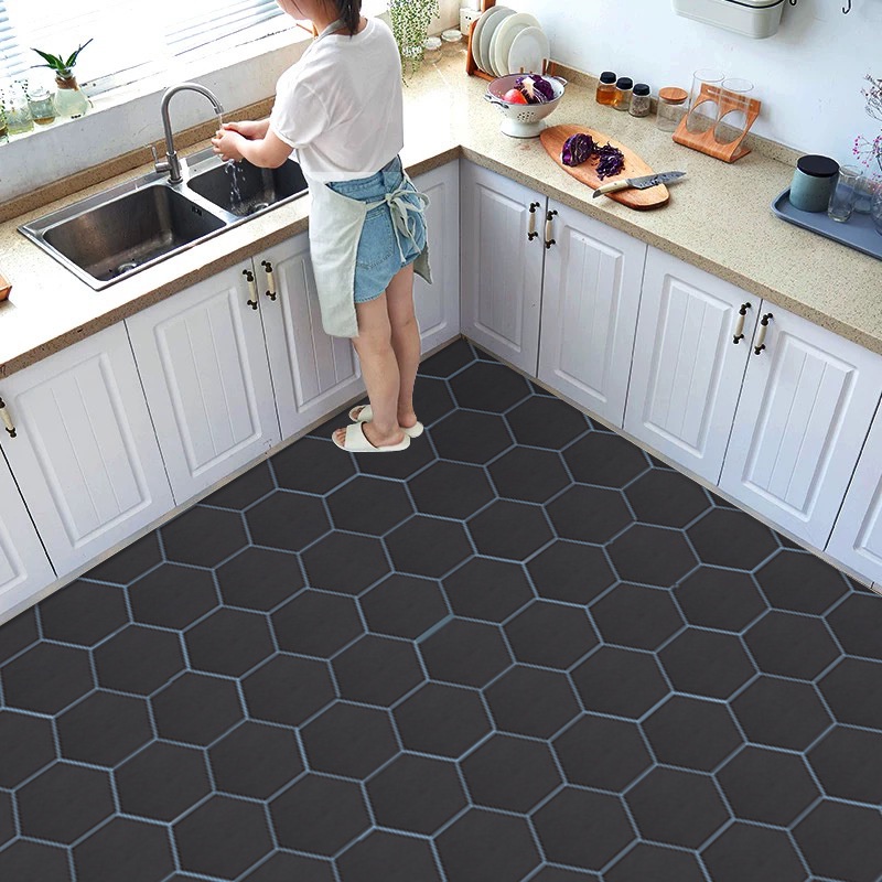 Miếng Dán Sàn Nhà Tự Dính Chống Nước Chống Trượt Dày Dặn Cho Nhà Tắm / Nhà Bếp