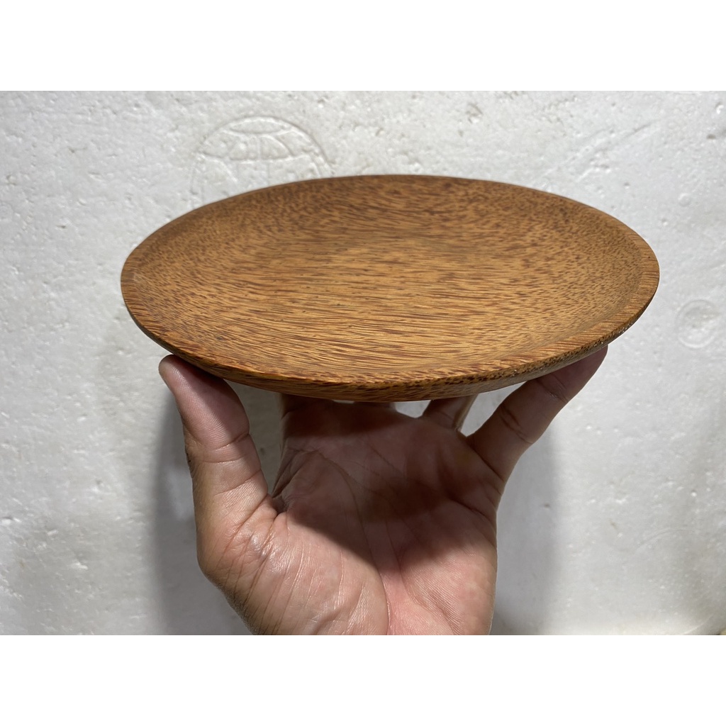 ĐĨA TRÒN GỖ DỪA - ĐƯỜNG KÍNH 20CM - KHAY GỖ HÌNH TRÒN THIÊN NHIÊN DÙNG LÀM DECOR CHỤP ẢNH