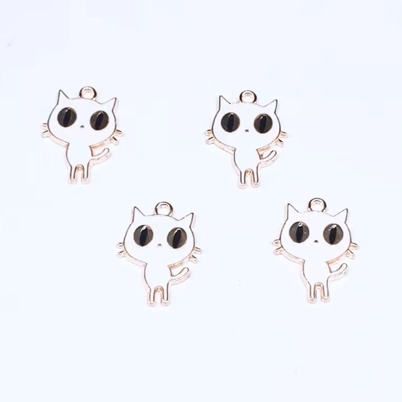 Set 4 Mặt Vòng cổ Hình Mèo Hoạt Hình Dễ Thương