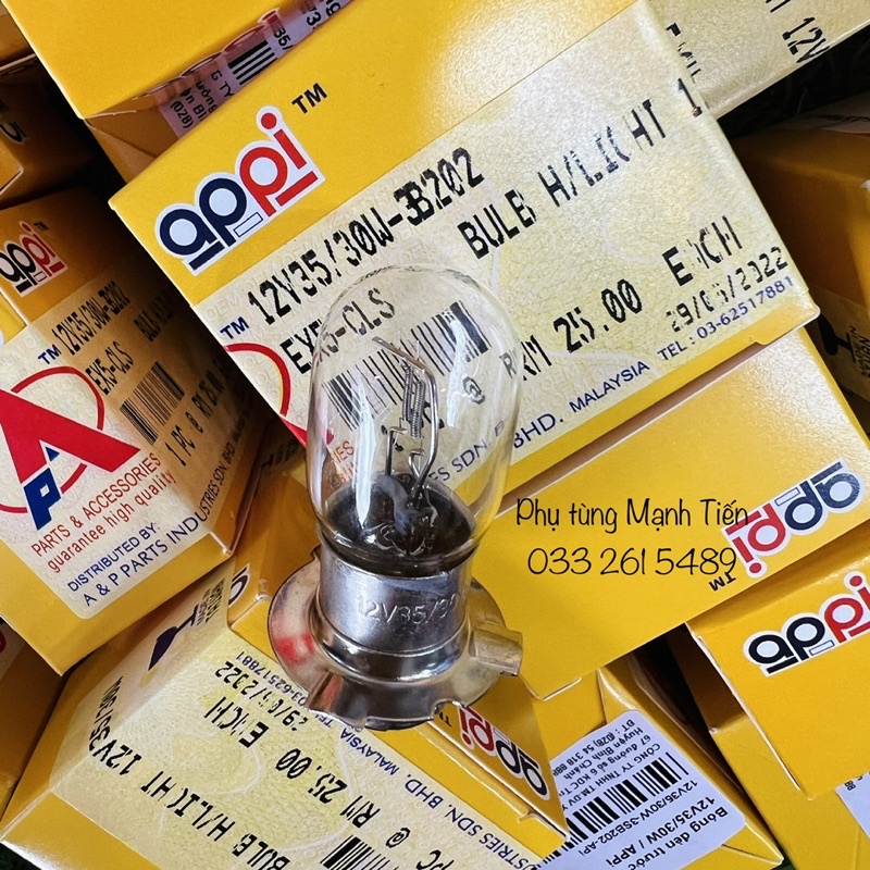 Bóng đèn Wave Thái 110 Malaysia zin siêu sáng và gom