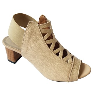 Giày sandal cao gót nữ biggben da bò thật cao 5 phân hkd642