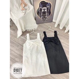 Đầm 2S nơ kaki D1077