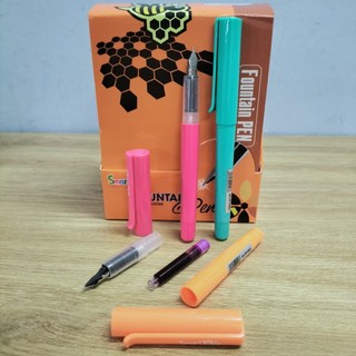 01 cây bút máy luyện chữ đẹp smart kids sk-fp1003 - ống mực màu tím
