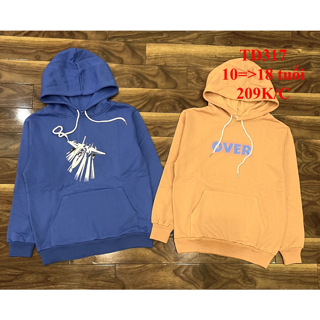 * Mã TD317: Áo nỉ hoodie bé trai siêu xịn
