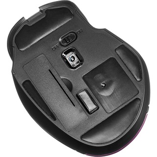 Chuột không dây Amazon Basics Compact Ergonomic Wireless PC Mouse with Fast Scrolling – Purple (Màu đen tím)