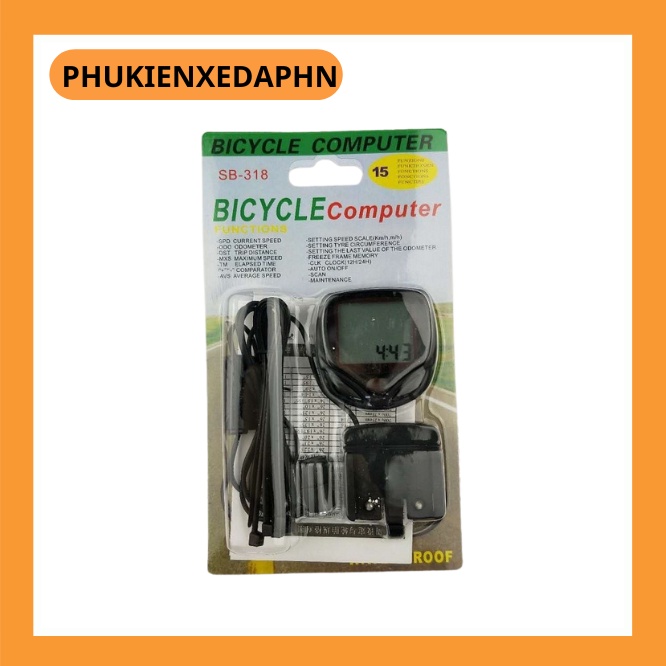 Đồng hồ đo tốc độ xe đạp có dây SB-318