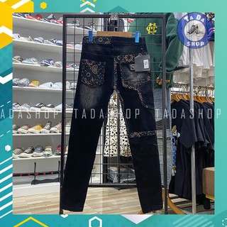 Quần jeans DG vá ống ảnh thật