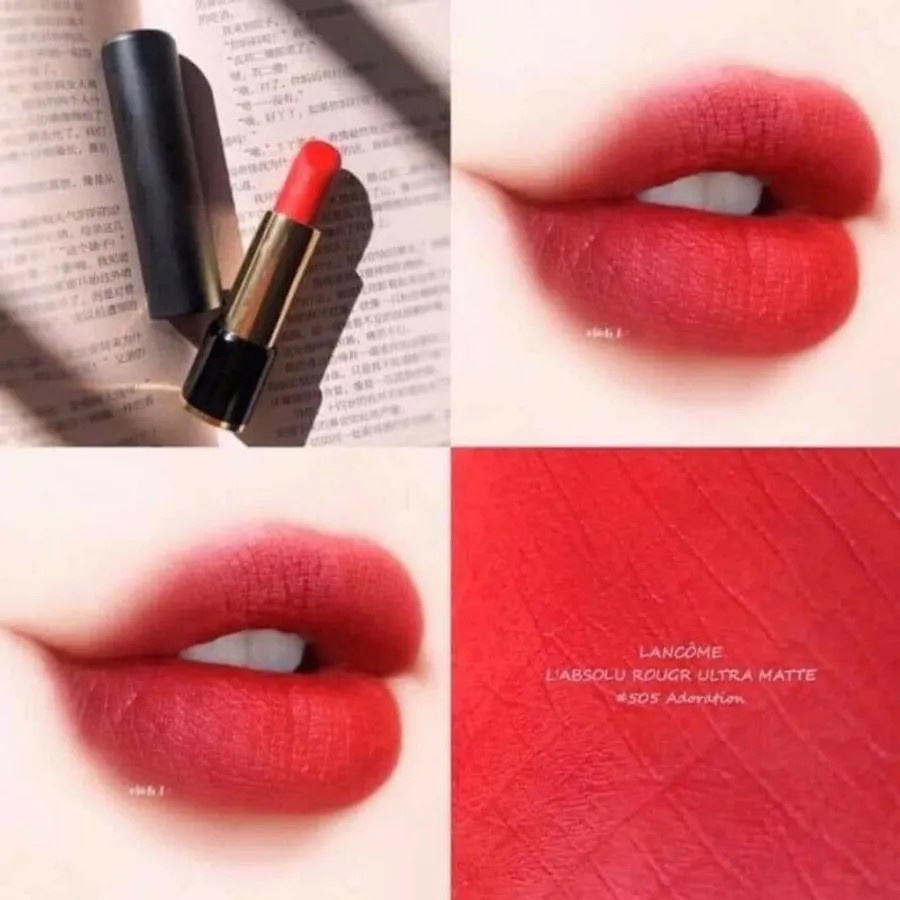 Son Lancome L'absolu Rouge Drama lì mịn, lên màu chuẩn đẹp, mini