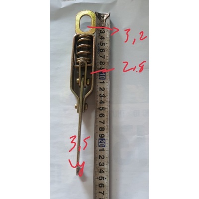 Khoá thùng ô tô, xe tải, khoá tôm gạt loại 25cm